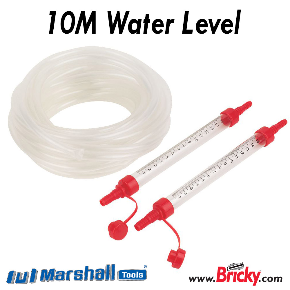 10M WATER LEVEL GAUGE KIT WITH HOSE PIPE DISTANCE SPIRIT LEVEL SIGHT TUBES 